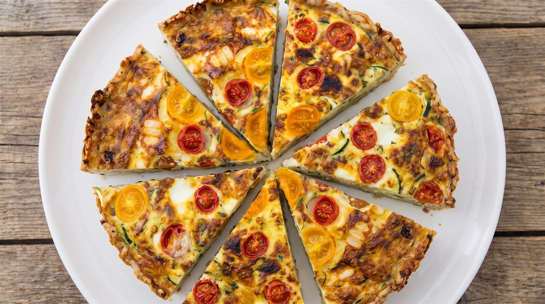 Hash Brown-Crusted Garden Quiche